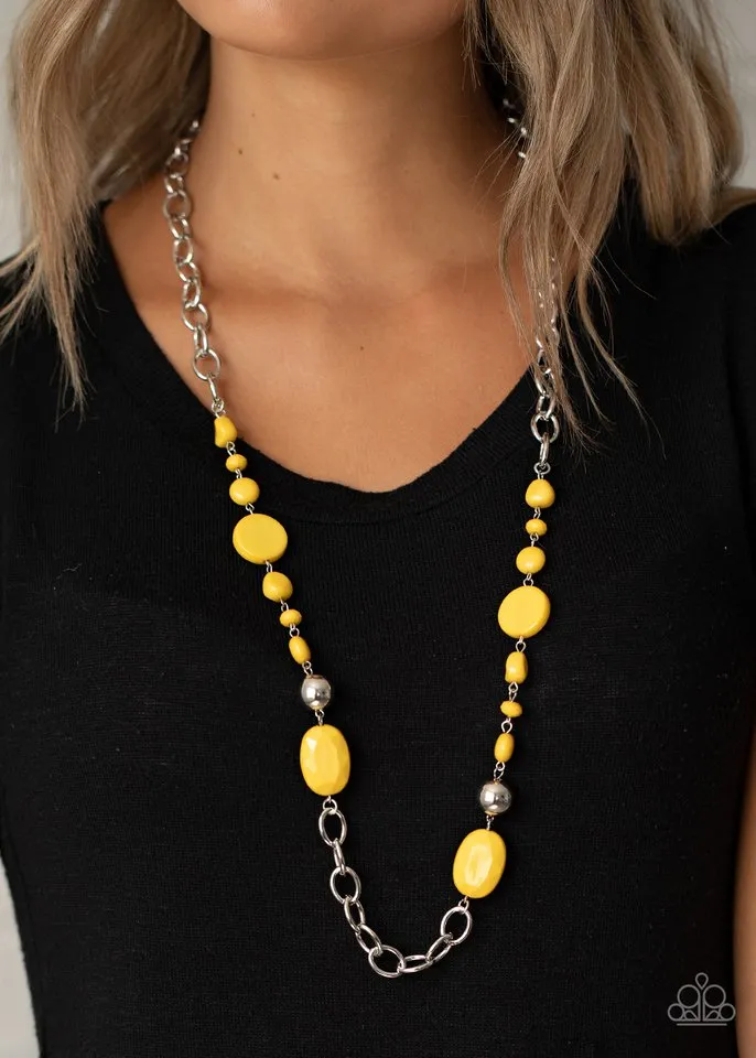 Paparazzi Necklace ~ When I GLOW Up - Yellow