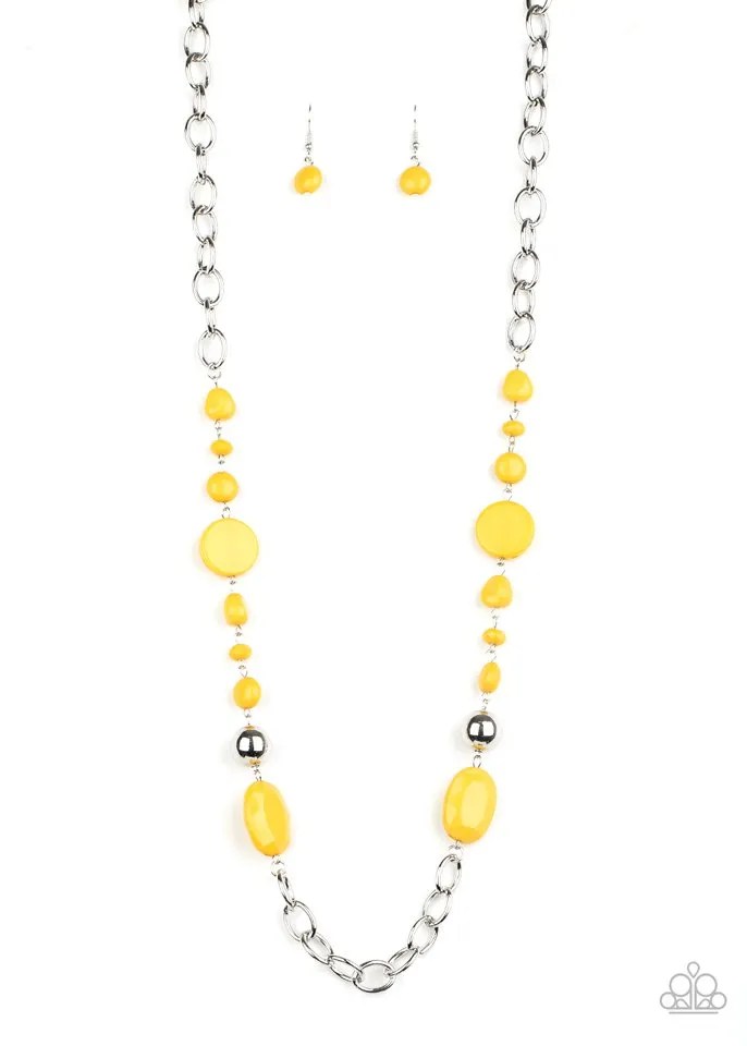 Paparazzi Necklace ~ When I GLOW Up - Yellow