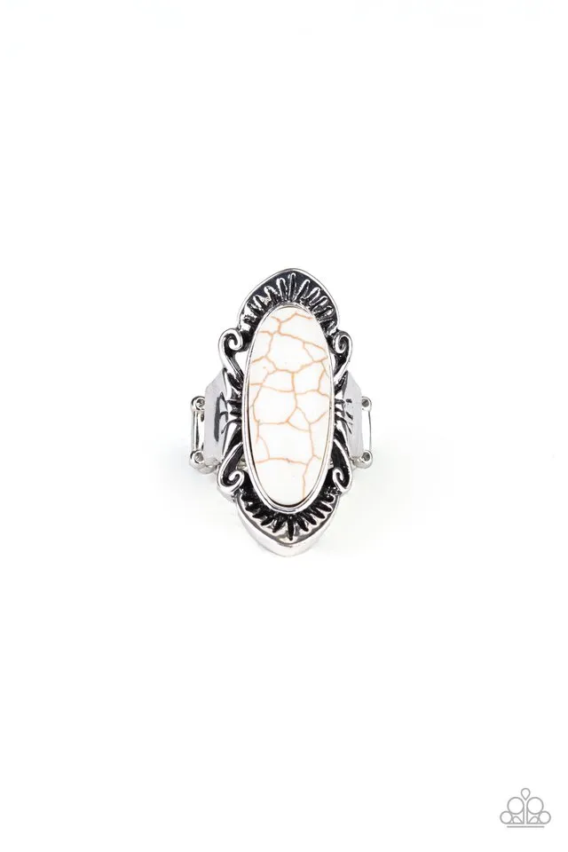 Paparazzi Ring ~ Mineral-Monger - White