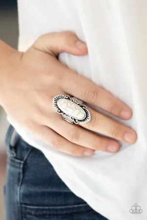 Paparazzi Ring ~ Mineral-Monger - White