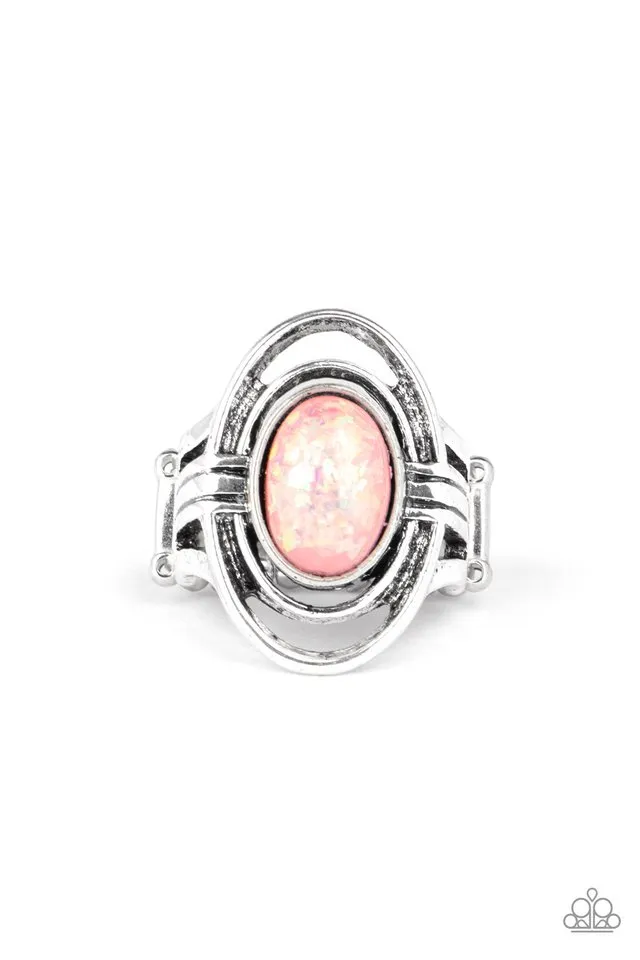 Paparazzi Ring ~ Peacefully Pristine - Pink