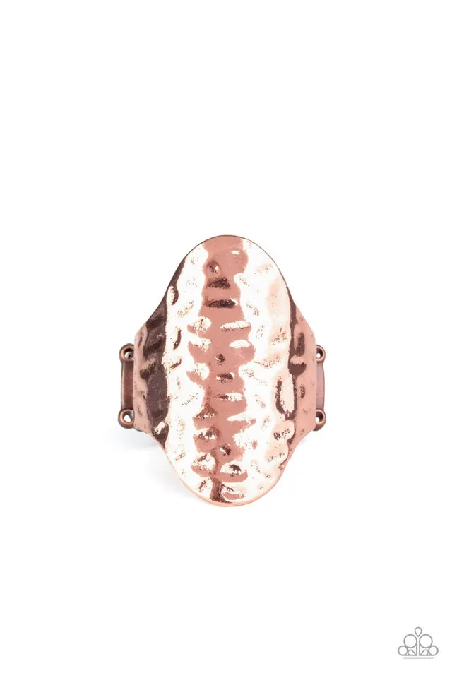 Paparazzi Ring ~ Revamped Ripple - Copper