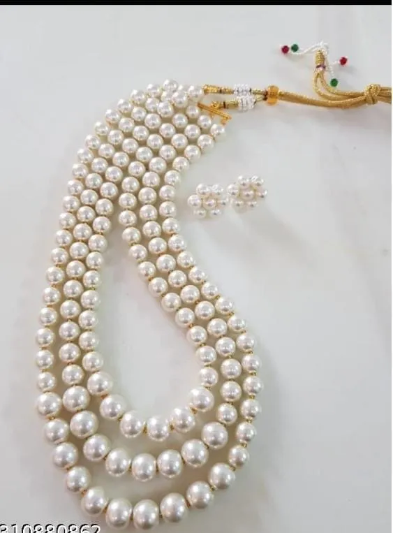 Pearl necklace 3 layer