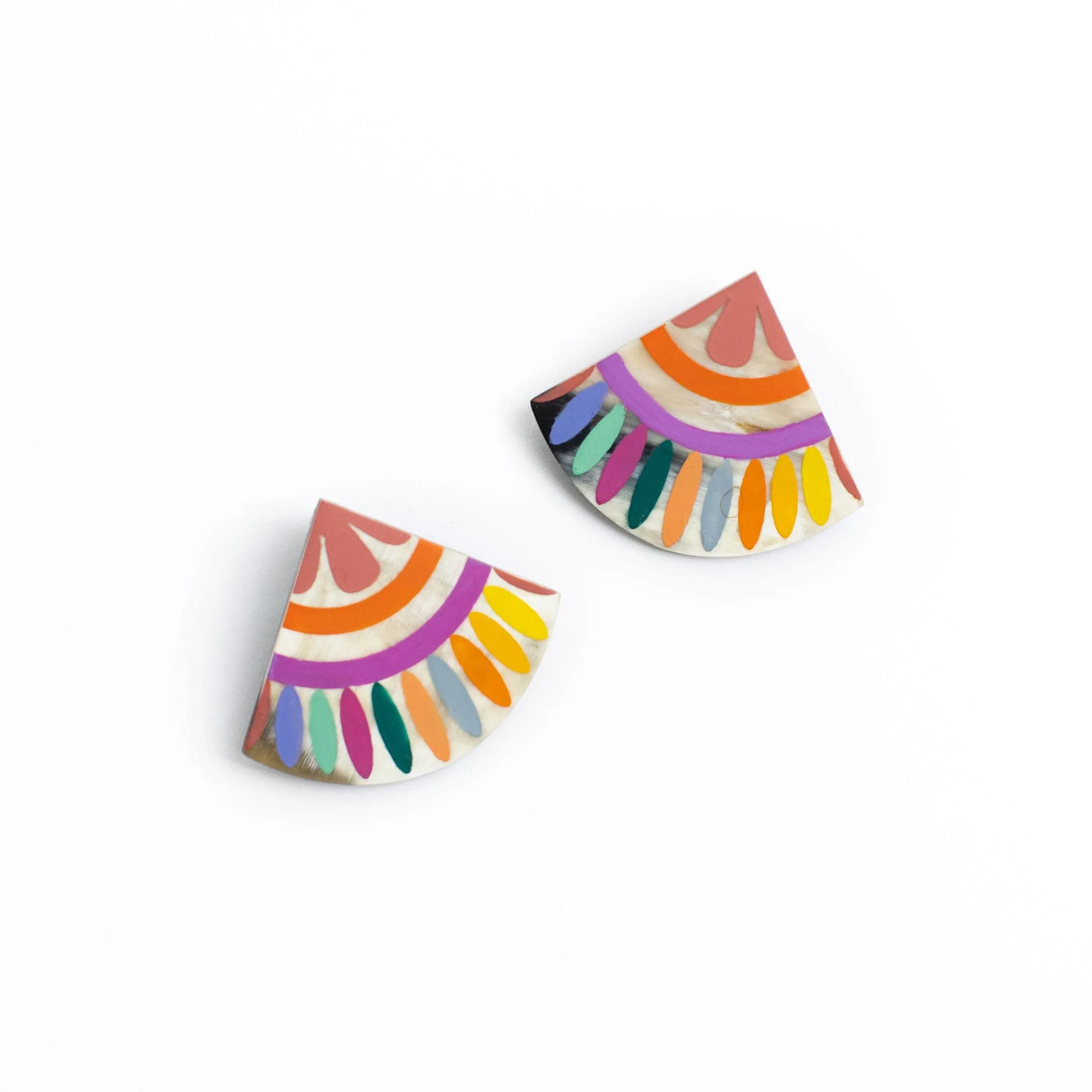 Rainbow Tile Earrings - Sunshine Tienda