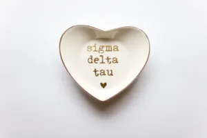 Sigma Delta Tau Ceramic Ring Dish