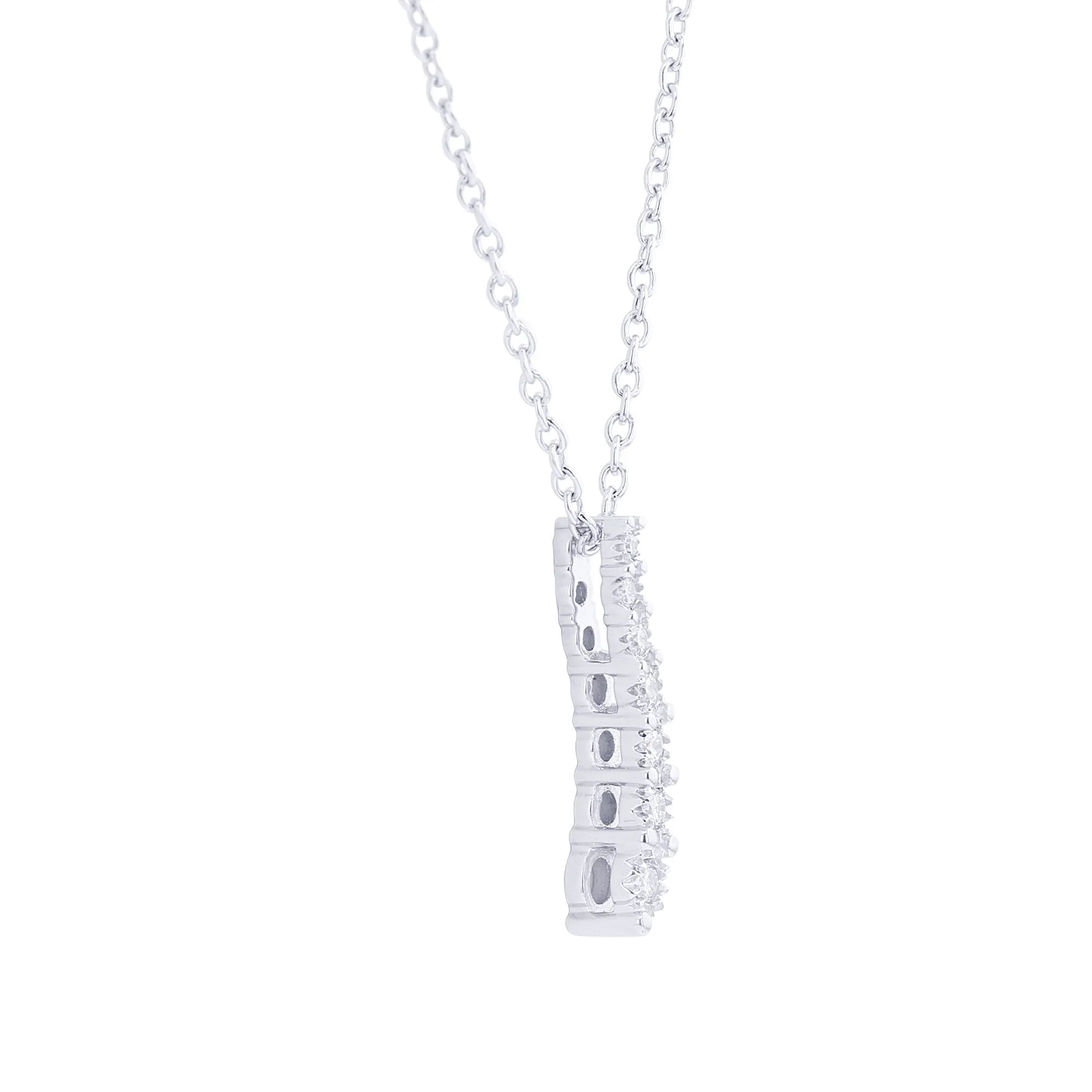 Silver Cascade Diamond Necklace