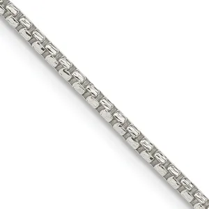 Silver D.C 2.00-mm Round Fancy Box Chain