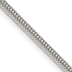 Silver Polished 2.50-mm Round Snake Chain