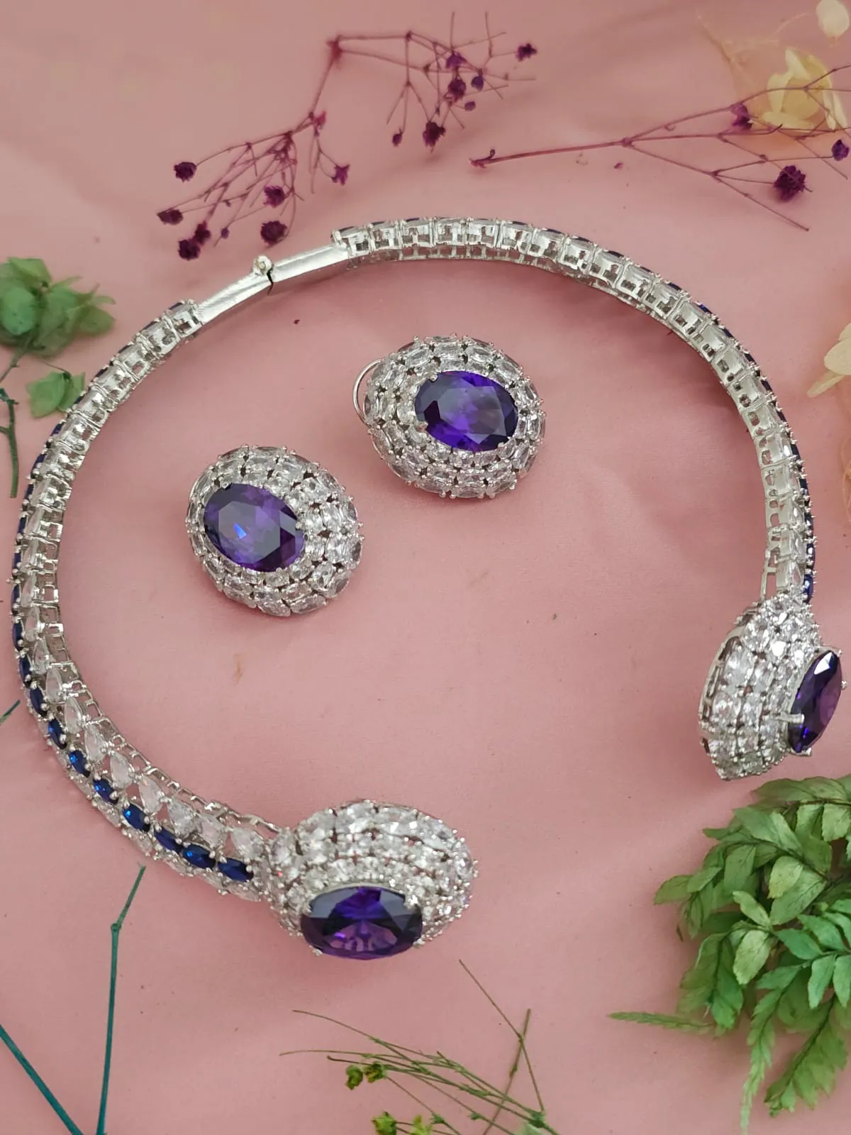 Sparkling Luxurious Handcrafted Polki Necklace Choker Set, Indian Luxurious Polki Jewelry Set, Bollywood Handmade Polki Necklace Set, Celebrities Polki Jewelry, Indian Polki Jewelry Set