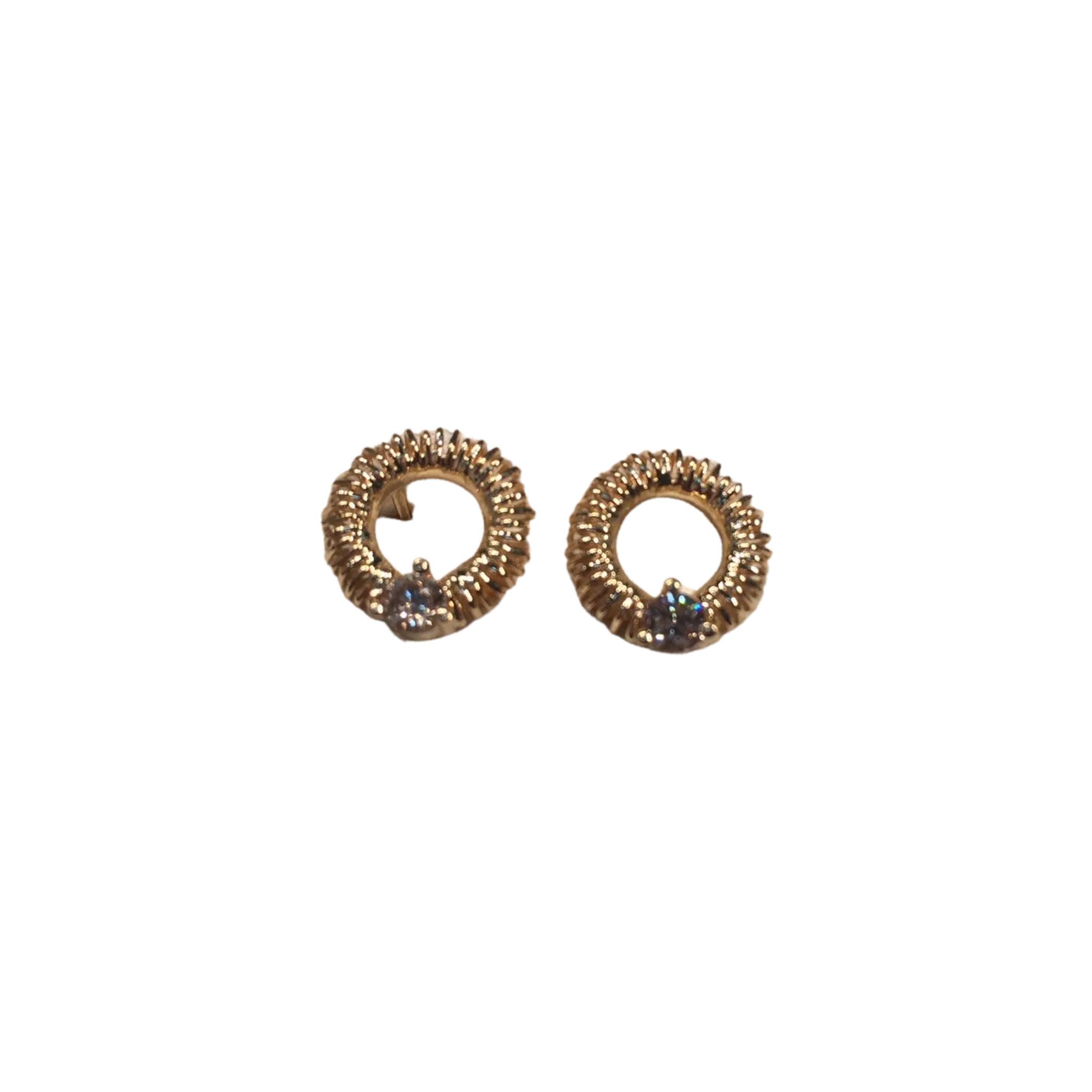 Springplay 18K Yellow Gold and Diamonds Earrings