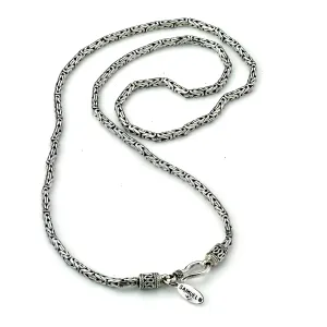 SS 2.5MM BYZANTINE CHAIN IN 22"