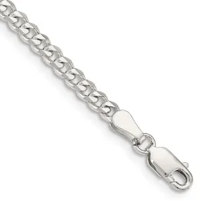 Sterling Silver 3.5mm Curb Chain Bracelet