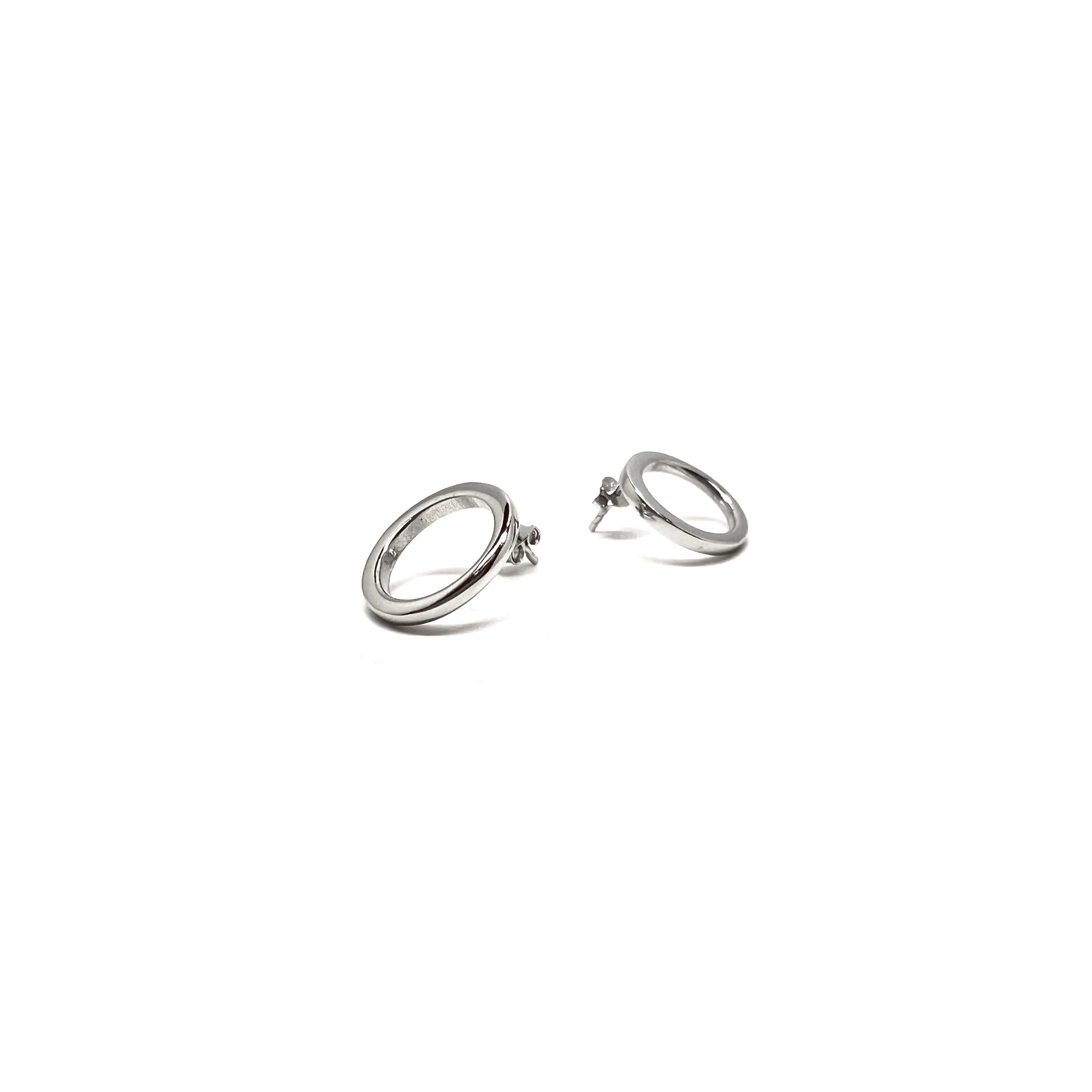 Stud earrings, Round Sterling silver earrings, Dainty Silver earrings