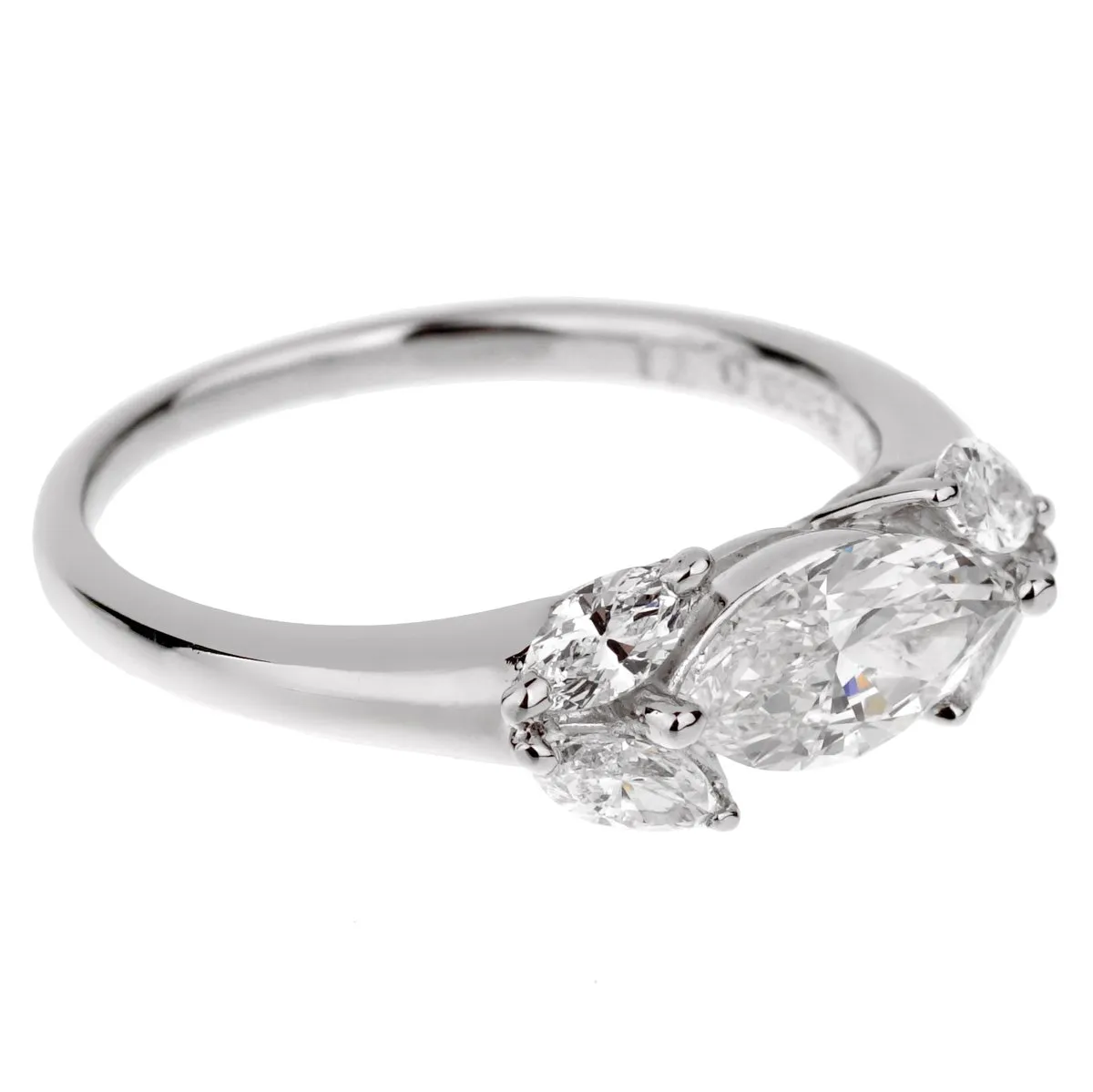 Tasaki Marquise Diamond Platinum Ring