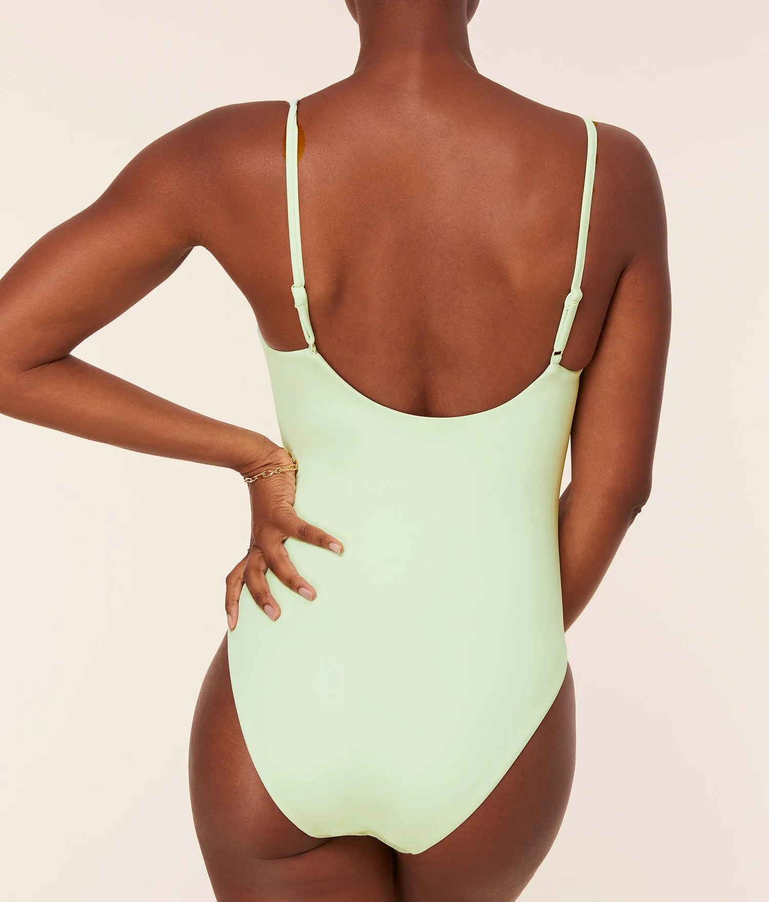 The Romana One Piece - Eco Nylon - Pistachio - Classic