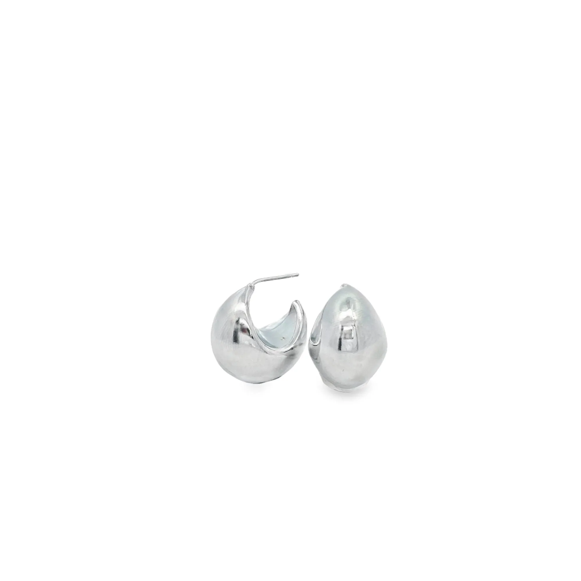 Thick Crescent Shape Earrings (L561)