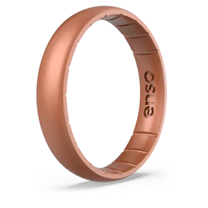 Thin Elements Copper Silicone Ring (size 6)