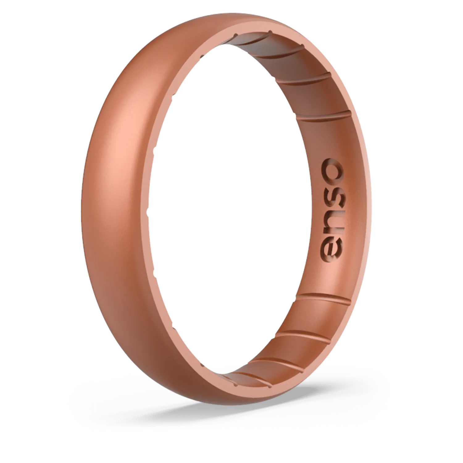 Thin Elements Copper Silicone Ring (size 6)