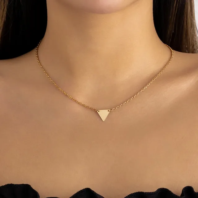 Trendy Gold Color Petals Shape Neck Chain Choker Necklace for Women