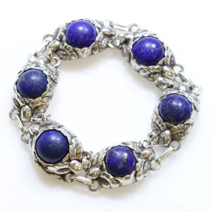 Vintage Georg Jensen Jewelry | Art Nouveau Lapis Lazuli Bracelet 57